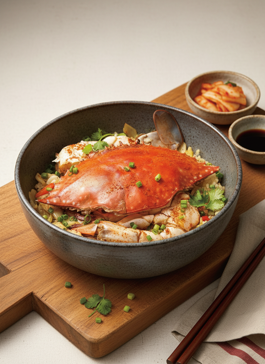꽃게 채소솥밥 사진 2