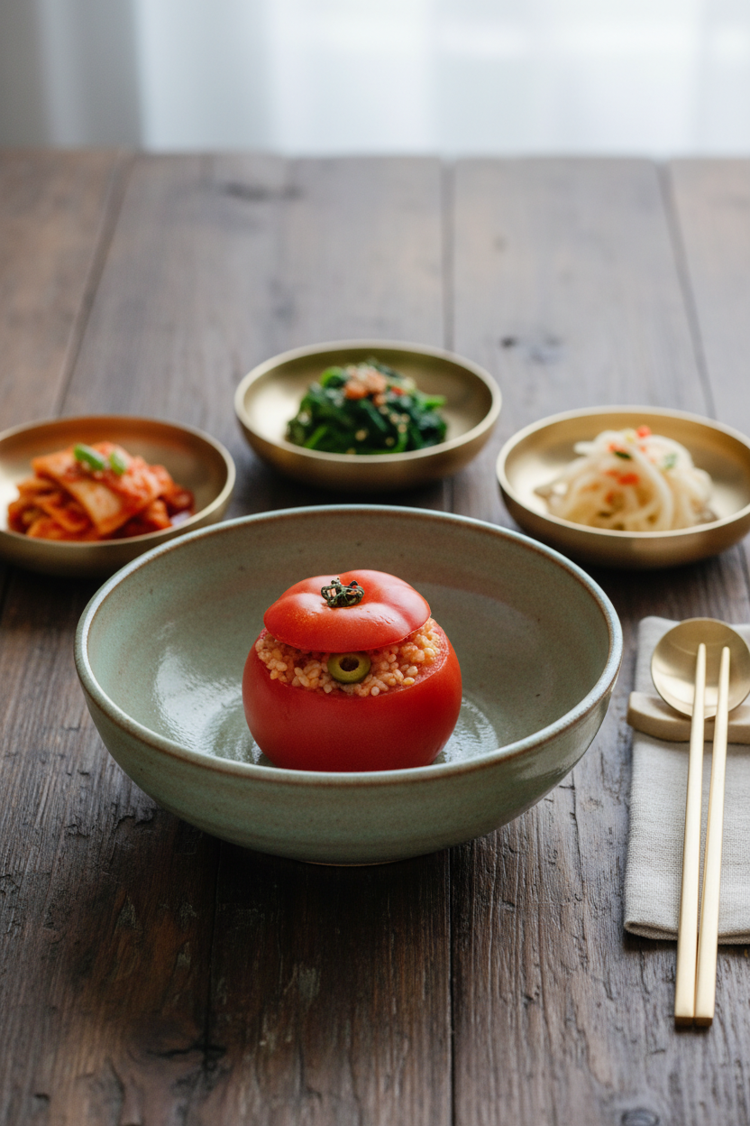 토마토찜밥 플레이팅 4